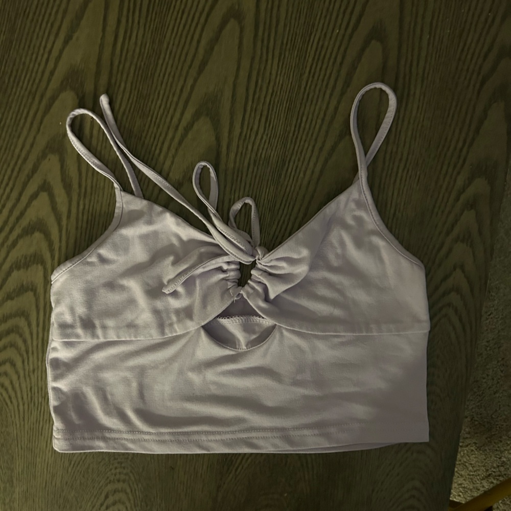 SHEIN Light Purple Bandeau Top